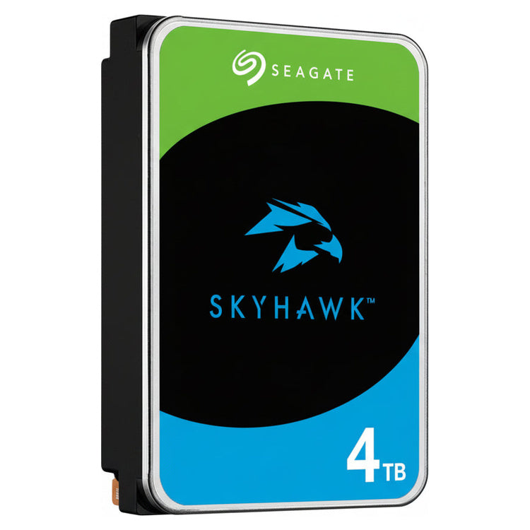 Seagate SkyHawk 4TB 3.5-inch SATA Surveillance HDD (ST4000VX016), angled view