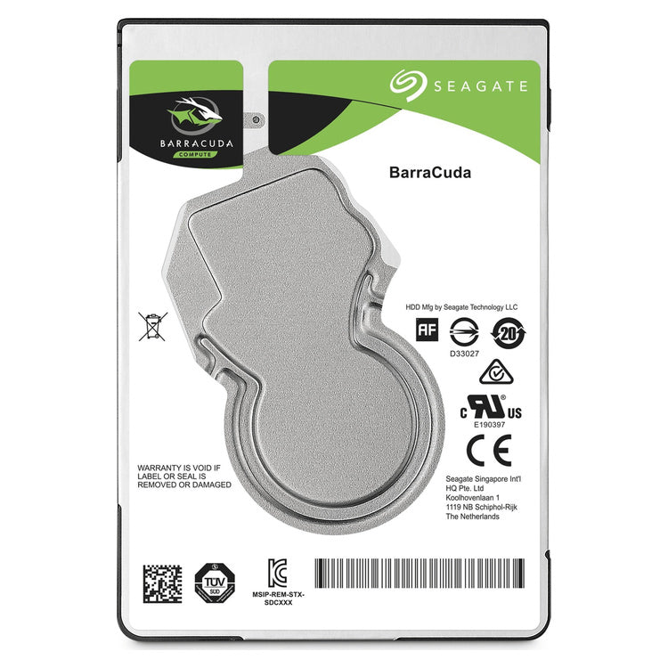 Seagate BarraCuda 5TB 2.5-inch SATA Internal HDD (ST5000LM000), top view
