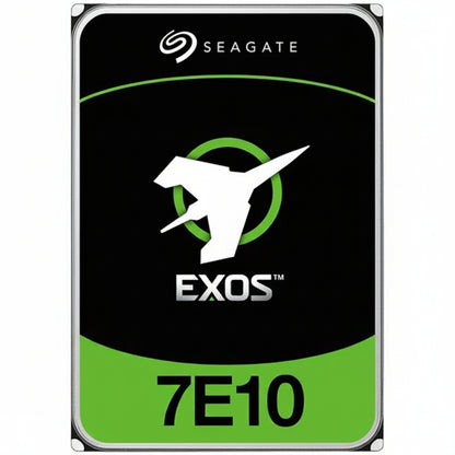 Front view of the Seagate Exos 7E10 8TB enterprise hard drive.

