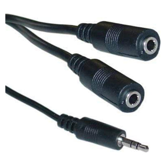 3.5mm Stereo Audio Splitter - 1 Male to 2 Female – product view