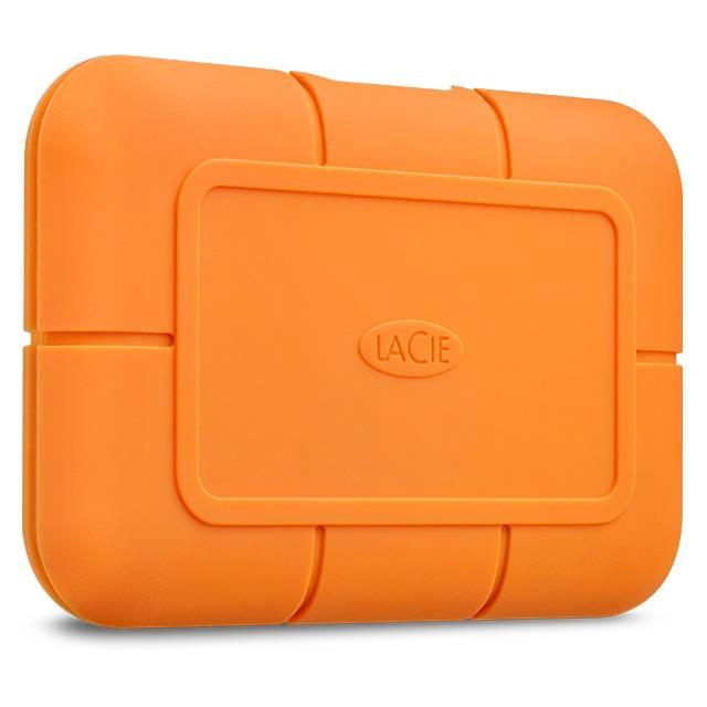 LaCie Rugged SSD 2TB USB-C portable external NVMe SSD in orange