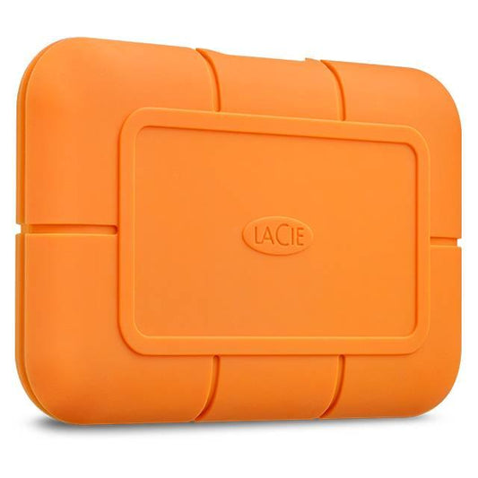 LaCie Rugged SSD 2TB USB-C portable external NVMe SSD in orange