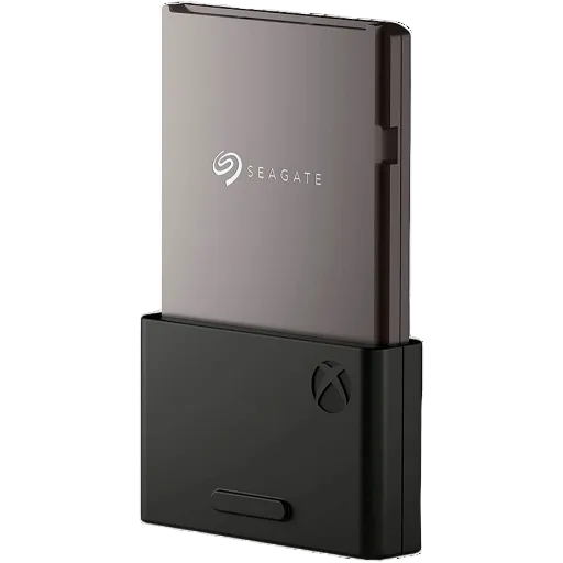Seagate external hard drive with Xbox logo on a white background