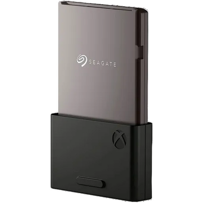 Seagate external hard drive with Xbox logo on a white background