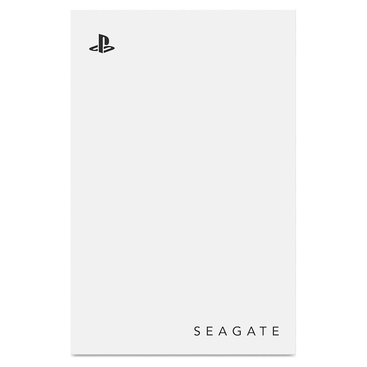 Seagate Game Drive for PlayStation 2TB USB External HDD – White (STLV2000201), white enclosure, front view