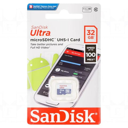 SanDisk Ultra 32GB microSDXC A1 UHS-I Memory Card – 100MB/s TF Card for Android packaging by SanDisk