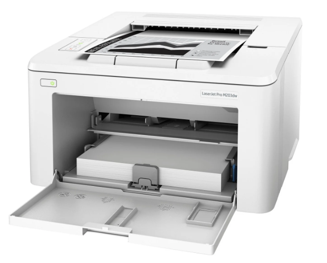 PRE-Loved HP LaserJet Pro M203DW - Compact Wireless Laser Printer, Reliable for efficient home or office printing.