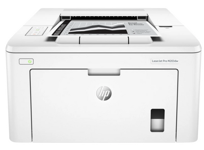 PRE-Loved HP LaserJet Pro M203DW - Compact Wireless Laser Printer, Reliable for efficient home and office printing.