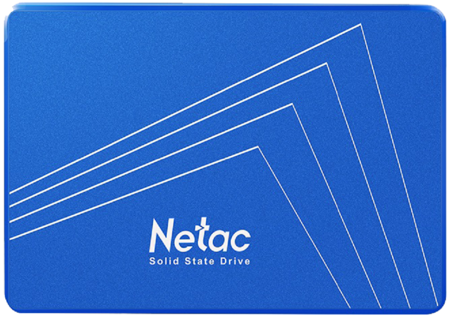 Netac 120GB SATA III SSD – 560MB/s Read, 520MB/s Write Solid State Drive in sleek blue design for high performance.