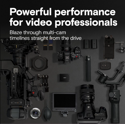 Fast Crucial X10 1TB Portable SSD – USB Type-C Compatible boosts video editing and file management efficiency.