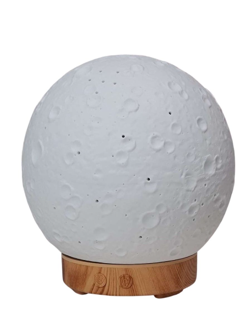 3D Moon Lamp Aromatherapy Diffuser with Wooden Base – Relaxing and Stylish Home Decor for serene ambient lighting and aroma therapy