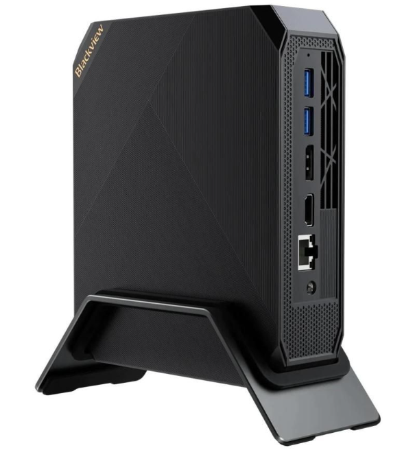 Blackview Mini PC MP200 i5 - Professional 4K Mini Desktop with 512GB SSD showcases compact design, fast performance, and stunning visuals.
