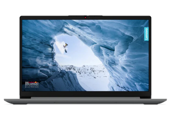 PRE-Loved Lenovo IdeaPad 1 15.6" FHD Laptop offers Intel Celeron N4020, 4GB RAM, 256GB SSD in Cloud Grey.