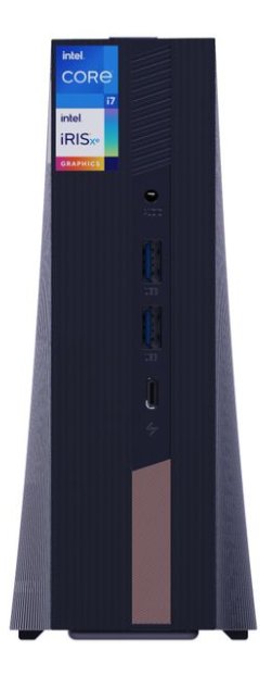 Decibell AD19 Mini PC - Intel Core i9 2.5GHZ | 16GB | 512GB | Win11P features a sleek design with high-performance ports.