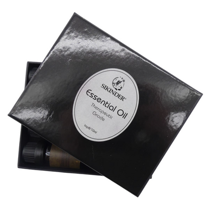 Silkinder Luxury Aromatherapy Essential Oils Collection - 8 Bottles of Pure Bliss including Orange and Lemon in sleek black box