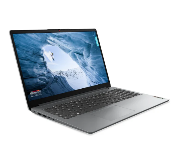 PRE-Loved Lenovo IdeaPad 1 15.6" FHD Laptop with Intel Celeron N4020, 4GB RAM, 256GB SSD in Cloud Grey.