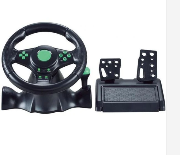 PRE-Loved Xbox Game Steering Wheel - Supports XBOX360, PS2, PS3, PC, perfect for multi-platform racing fun!