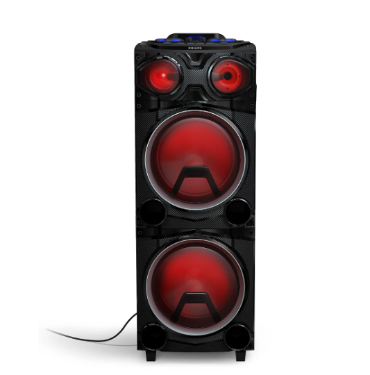 PRE-Loved Philips TAX3705 Karaoke Speaker - Bluetooth/Lights/USB/SD/FM - Party Ready! Perfect for unforgettable gatherings!