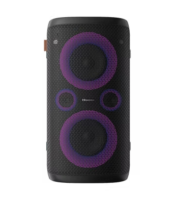 PRE-Loved - Hisense HP100 Ultimate Party Speaker with Dynamic Lighting and DJ Effects, perfect for vibrant celebrations.