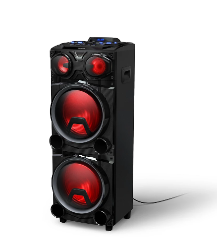 PRE-Loved Philips TAX3705 Karaoke Speaker - Bluetooth/Lights/USB/SD/FM - Party Ready! Ideal for unforgettable gatherings.