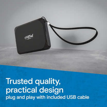 Crucial X10 2TB USB-C SSD – Reliable High-Speed Portable Drive, featuring trusted quality and practical design for easy use.