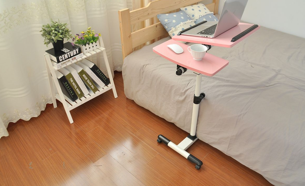 Versatile Portable Laptop & Projector Trolley - Adjustable Height Black Finish - LTS-3-DK for efficient presentations.