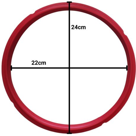 Sealing Rings (2) Red Silicone for Pressure Cookers -  SR-MC-RED