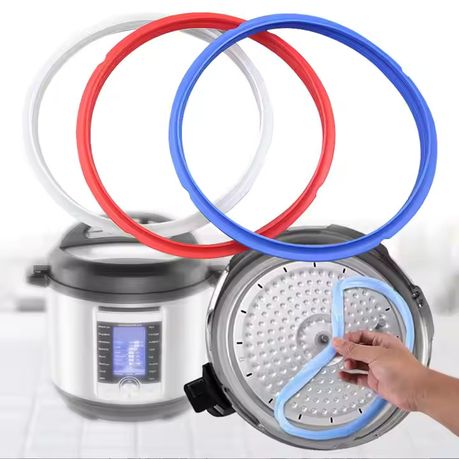 Sealing Rings (2) Silicone for Pressure Cookers - Red and Blue Dark - SR-MC-DBR