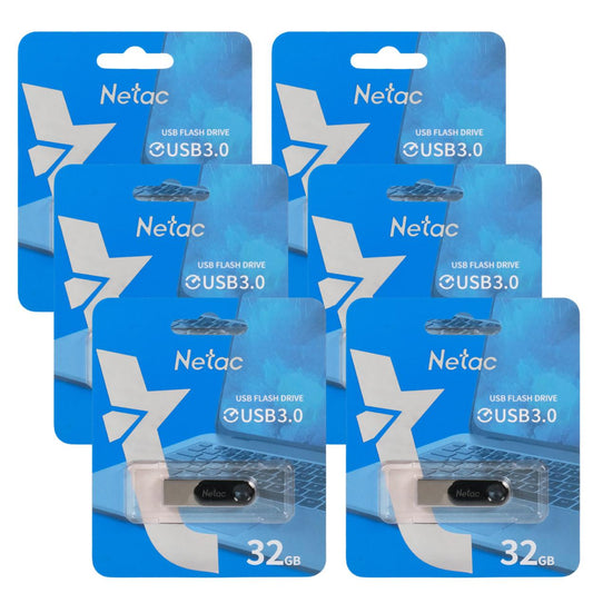 Set of 6 Reliable 32GB USB 3.0 Flash Drives with Pendant Ring Design - U278-32GB3.0
