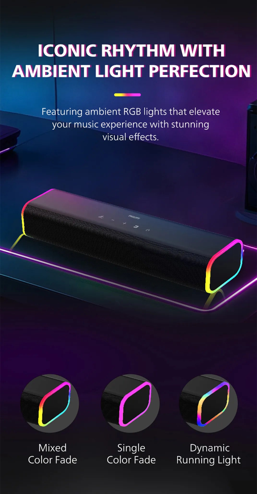 Philips TAB3100 2.0 Channel Mini Soundbar