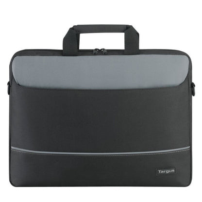 Targus Intellect 15.6 Inch Topload Laptop Case Black Grey Lightweight Business Bag