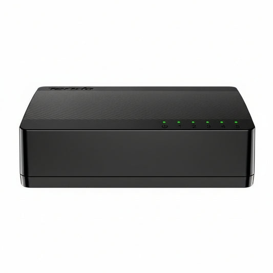 Tenda SG105 5-port Gigabit switch front view.

