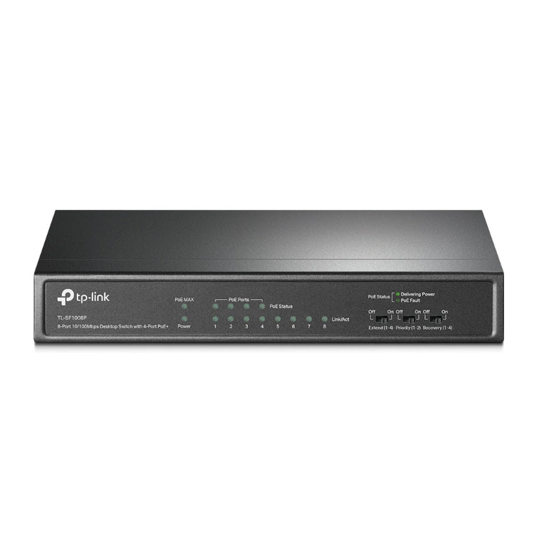 TP-Link network switch on a white background