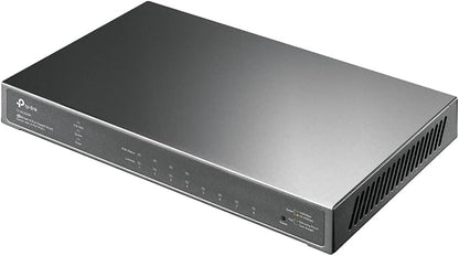 The switch displayed at an angle, highlighting its wall-mount slots.


