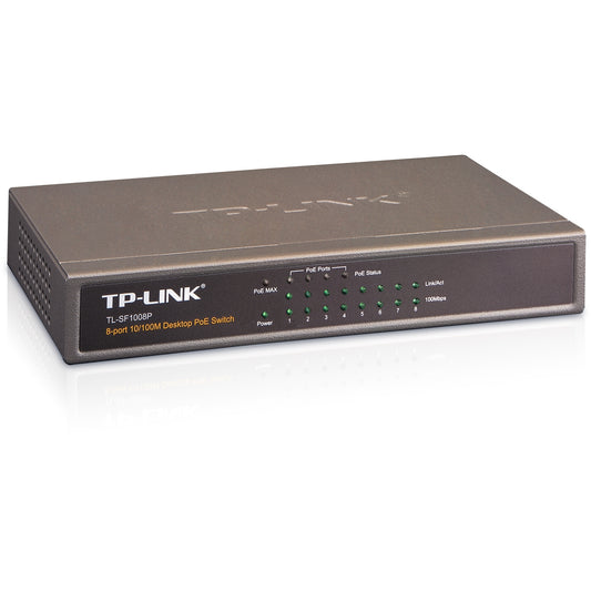 TP-Link 8-Port Desktop Network Switch with 4x PoE+ Ports - TL-SF1008P