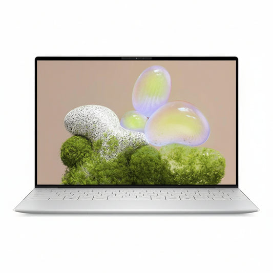 Dell XPS 13 9350 laptop front view with lid open.

