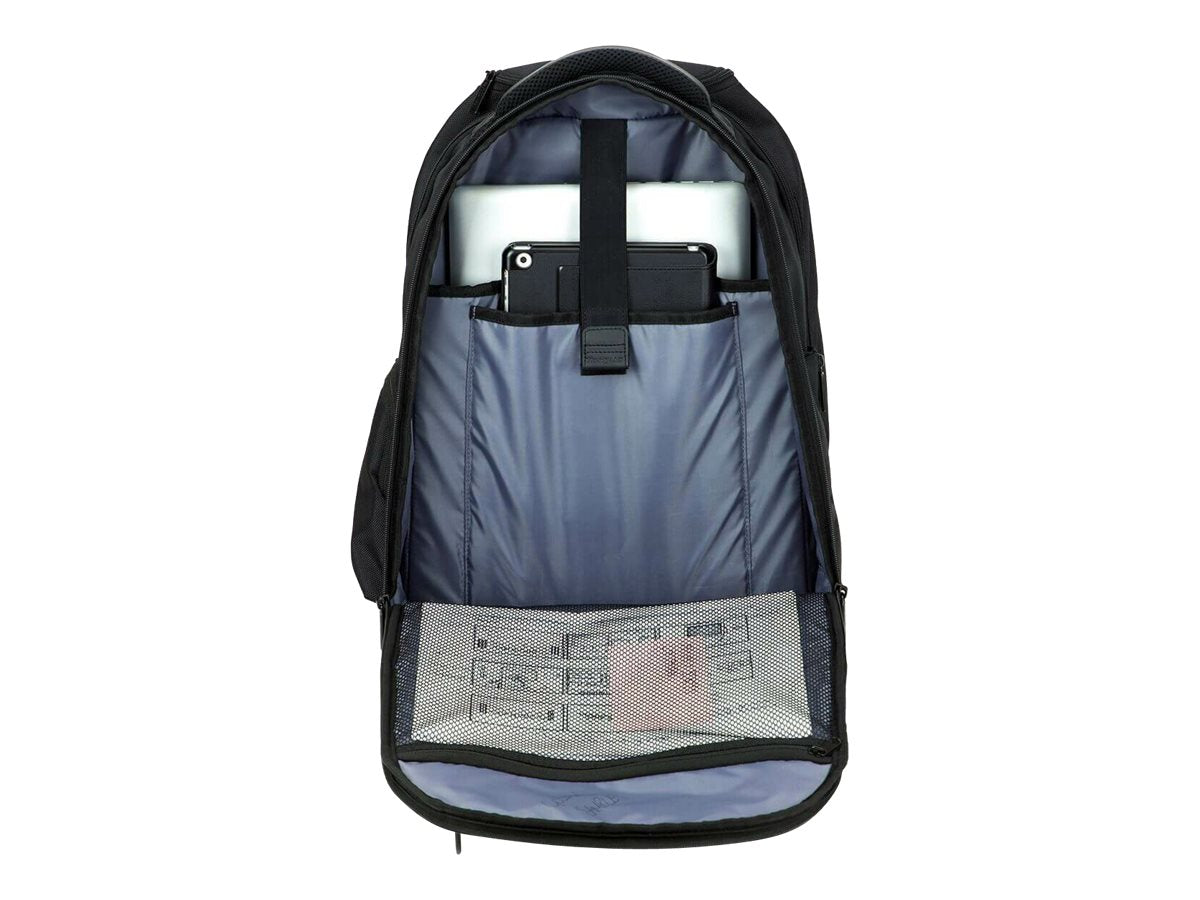 Targus Rolling Laptop Backpack 15.6 Inch Nylon Black Platinum Wheeled Business Case