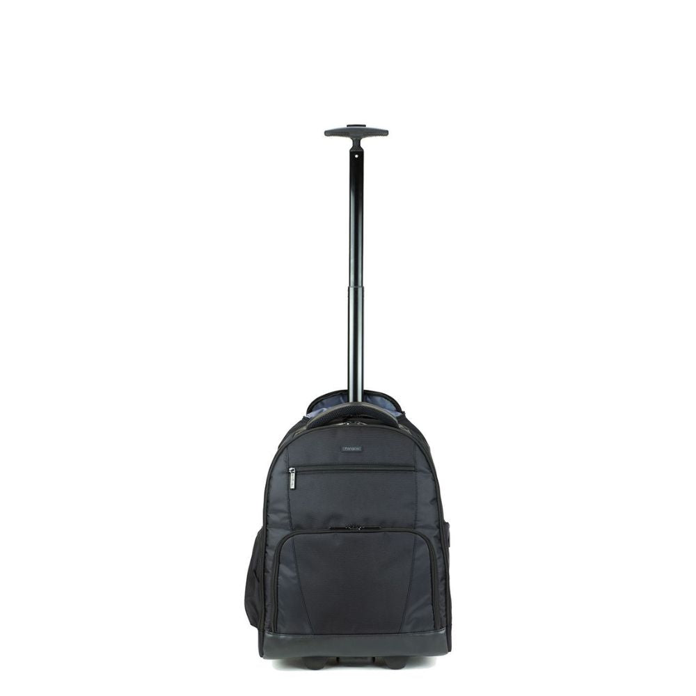 Targus Rolling Laptop Backpack 15.6 Inch Nylon Black Platinum Wheeled Business Case