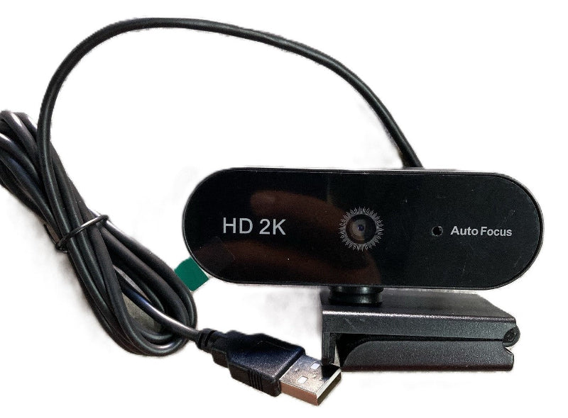 Tbyte HD2K Autofocus USB Camera with Built-in Microphone - Black, ideal for streaming and video calls with easy USB connection.