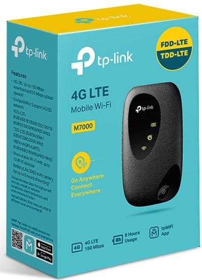 Tp-Link Mobile 4G LTE Portable Wi-Fi Hotspot Router with Direct Sim Slot - TL-M7000