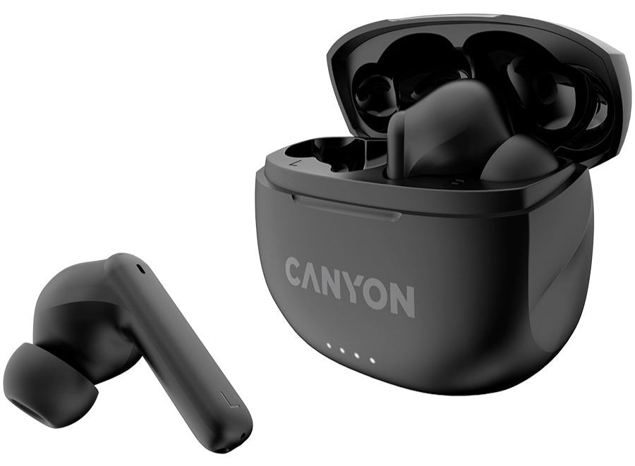 True wireless stereo earbud headset Black - Canyon CNS-TWS8B