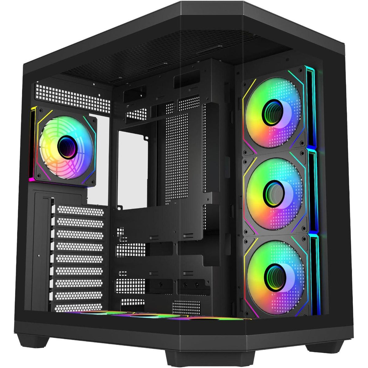 FSP U580 ARGB ATX Ultra Tower Gaming Chassis - Black
