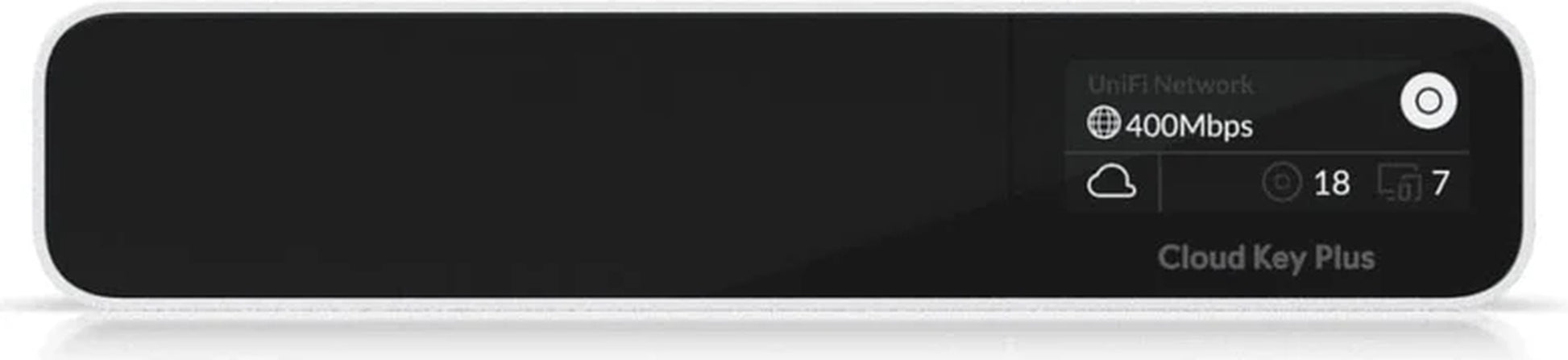 Ubiquiti CloudKey Plus SSD compact UniFi console with OLED display