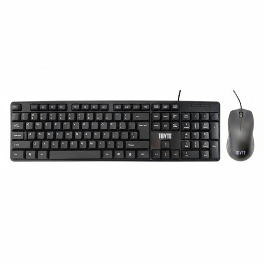 TBYTE USB keyboard and mouse combo front view