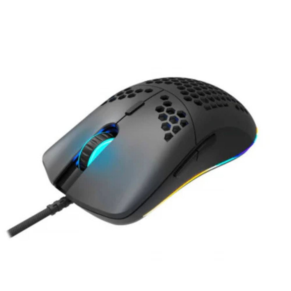 Canyon Puncher GM-11 RGB Gaming Mouse (CND-SGM11B) – Lightweight, 6400 DPI, 6 Buttons, USB in gray with RGB lighting