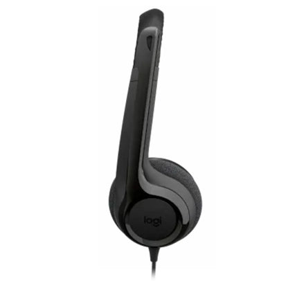 LOGI H390 981-001576 Black USB-C Stereo headset adjustable headband Noise cancelling Mic rotating microphone