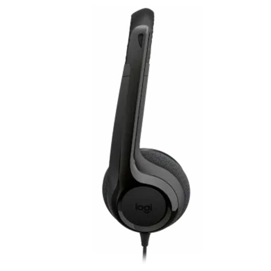LOGI H390 981-001576 Black USB-C Stereo headset adjustable headband Noise cancelling Mic rotating microphone
