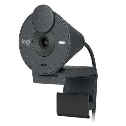 Logitech BRIO 305 Full HD Webcam – 1080p Video, Auto Light Correction, USB-C, Privacy Shutter – Graphite