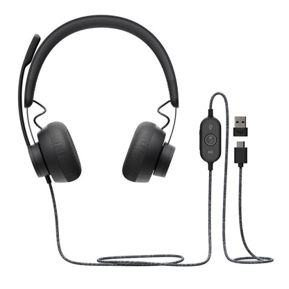 Logitech Zone Wired Headset for Microsoft Teams – USB-C Headset with Mic for Business & Remote Work