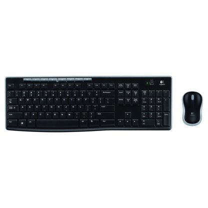 920-004509 - LOGI MK270 Wireless Keyboard and Mouse Combo Nano USB receiver Full size spill resistant